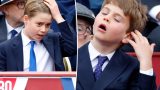 Prince Louis imita il fratello George durante la parata del VE Day