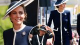 Kate middleton omaggia lady diana con un outfit nautico al battesimo di una nave