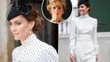 Kate Middleton indossa gli orecchini di Diana con un vestito a pois per il servizio del VE Day