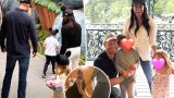 Prince harry e meghan markle al disneyland con i figli dopo il video della gravidanza controverso