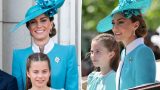 Kate Middleton e Princess Charlotte si abbinano dolcemente in blu per il Trooping the Colour 2025