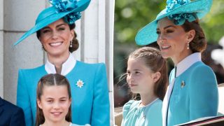 Kate Middleton e Princess Charlotte si abbinano dolcemente in blu per il Trooping the Colour 2025