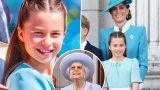 Princess charlotte omaggia la regina elisabetta ii durante il trooping the colour 2025