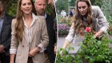 Kate Middleton sorprende con look a strisce per visita in ospedale