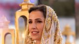 Princess rajwa sorprende con un abito da cerimonia mozzafiato